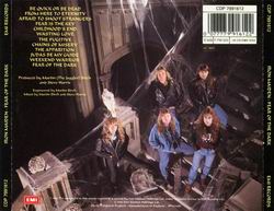 Fear of the Dark - Trasera